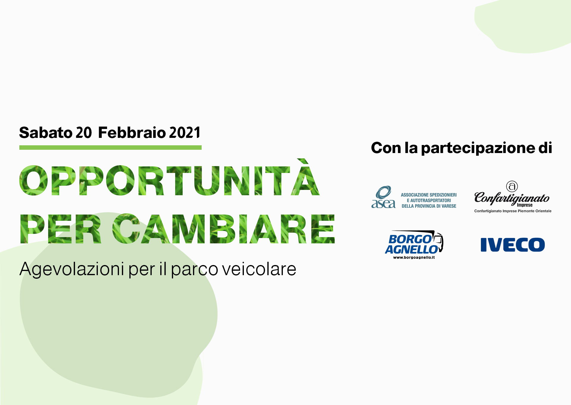 Opportunità per cambiare: agevolazioni per il parco veicolare