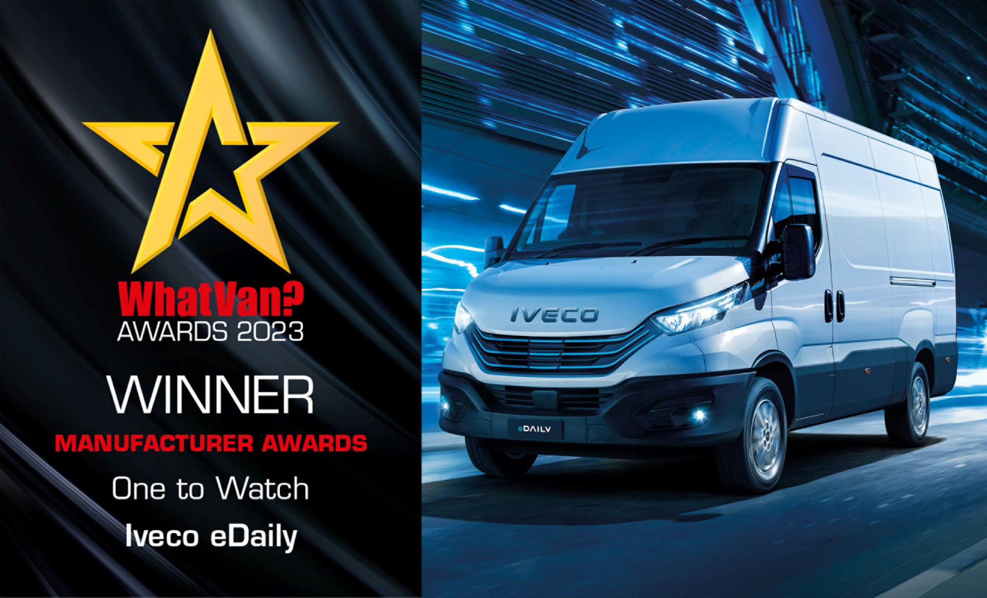 Il nuovo IVECO eDAILY vince One to Watch l’ambito premio What Van?